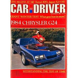 Car & Driver Cover Page "Chrysler G24" December 1982